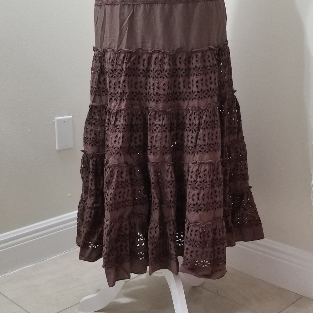 Nice brown skirt size L KAKTUS Brand - Picture 4 of 9